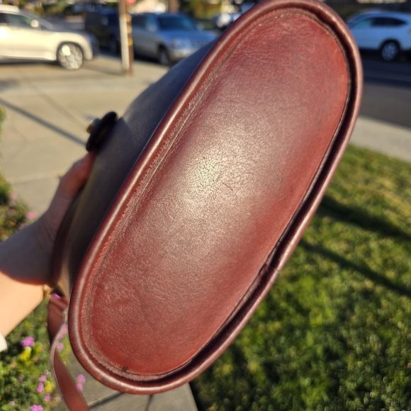 Vintage Coach Binocular Bag 9853 - Rare Burgundy - Picture 6 of 8